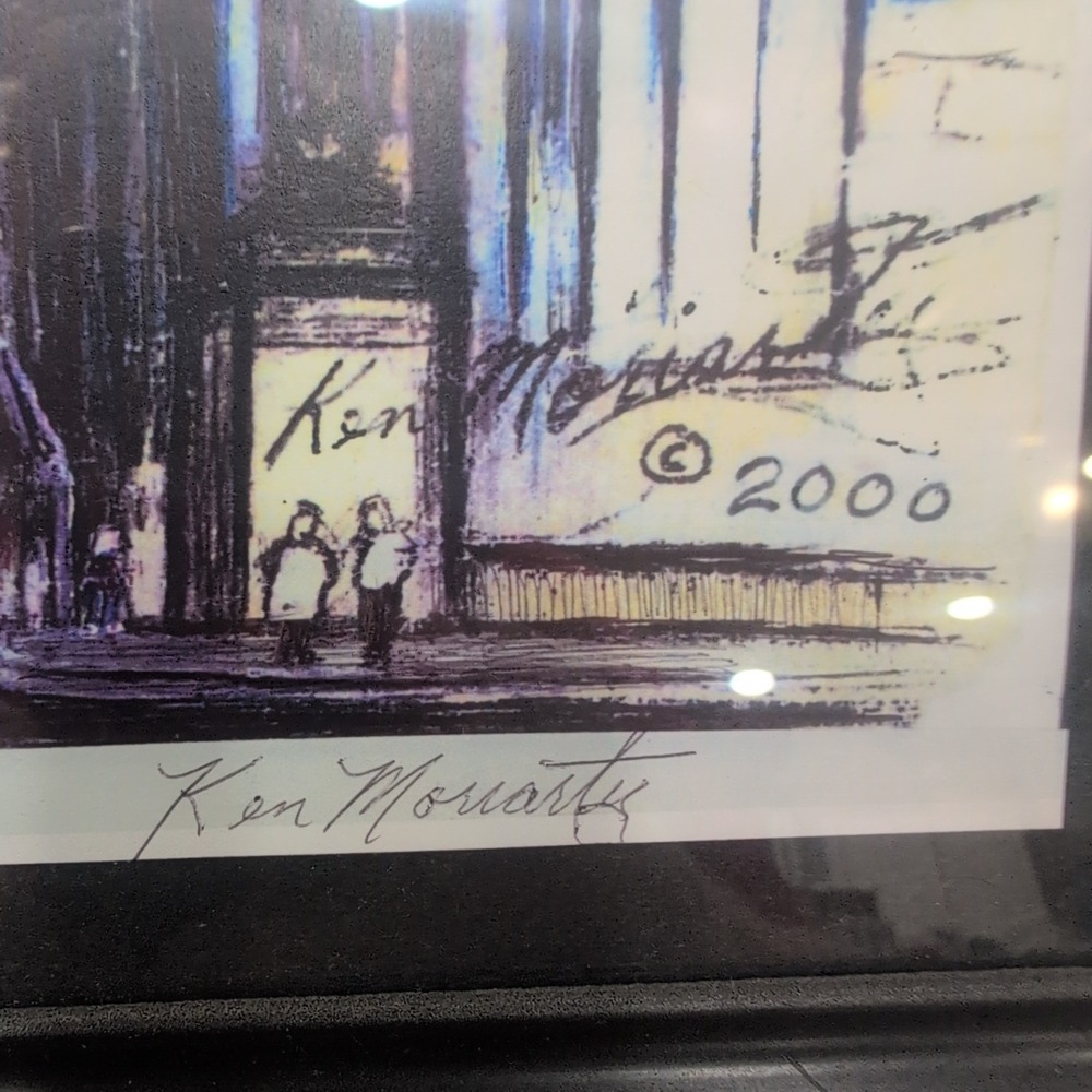 Ken Moriarty Signed Chicago Cityscape Limited Edition Print #2001 Framed Art - Picture 2 of 8
